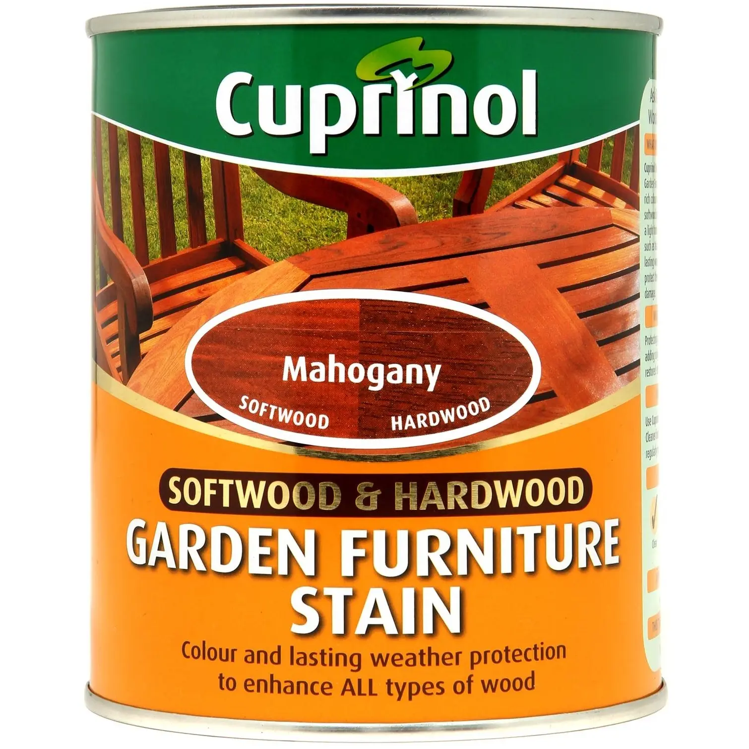 CUP0054 Cuprinol Soft & Hardwood Garden Furniture Stain Mahogany 750ml
