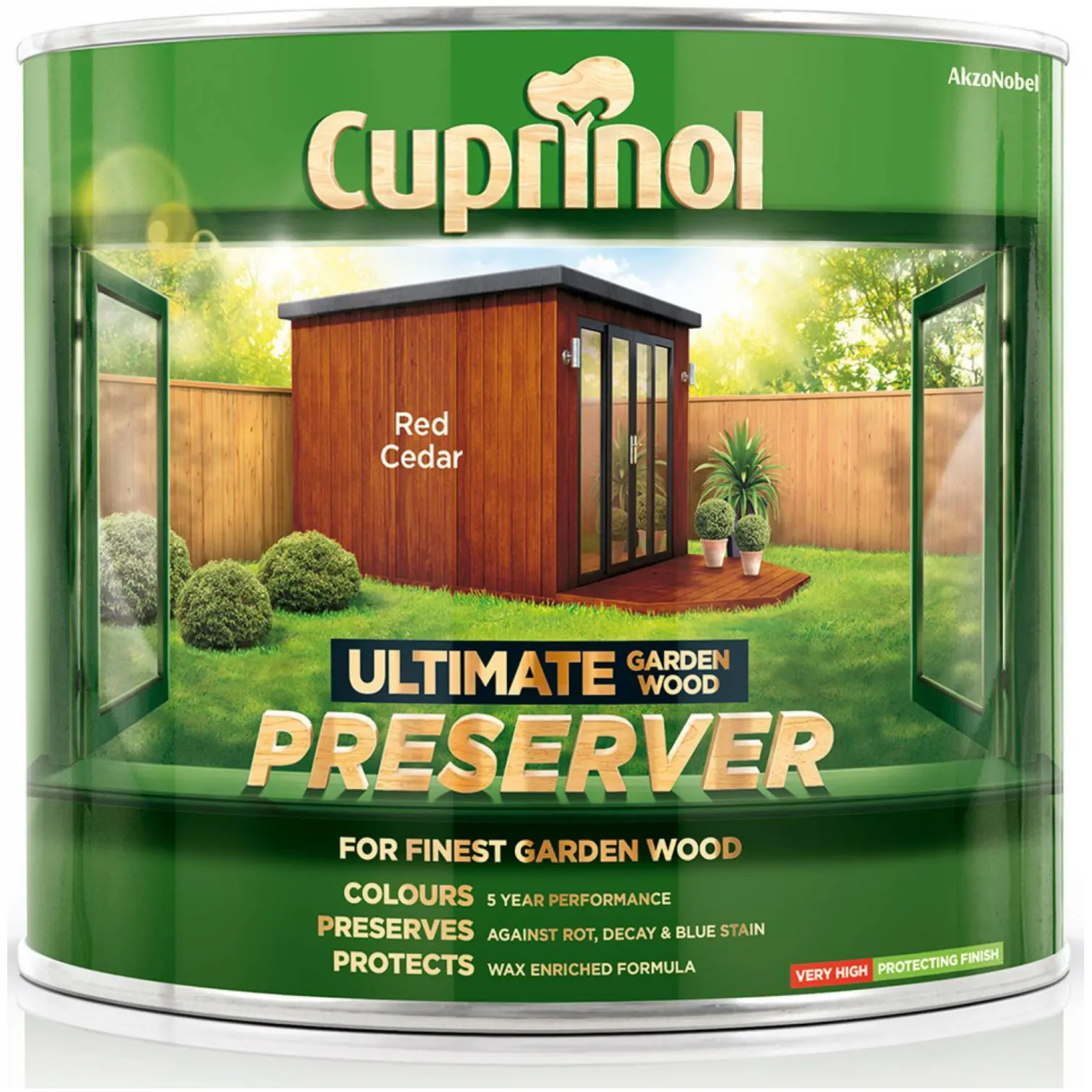 CUP0100 Cuprinol Ultimate Garden Wood Preserver Red Cedar 1Ltr