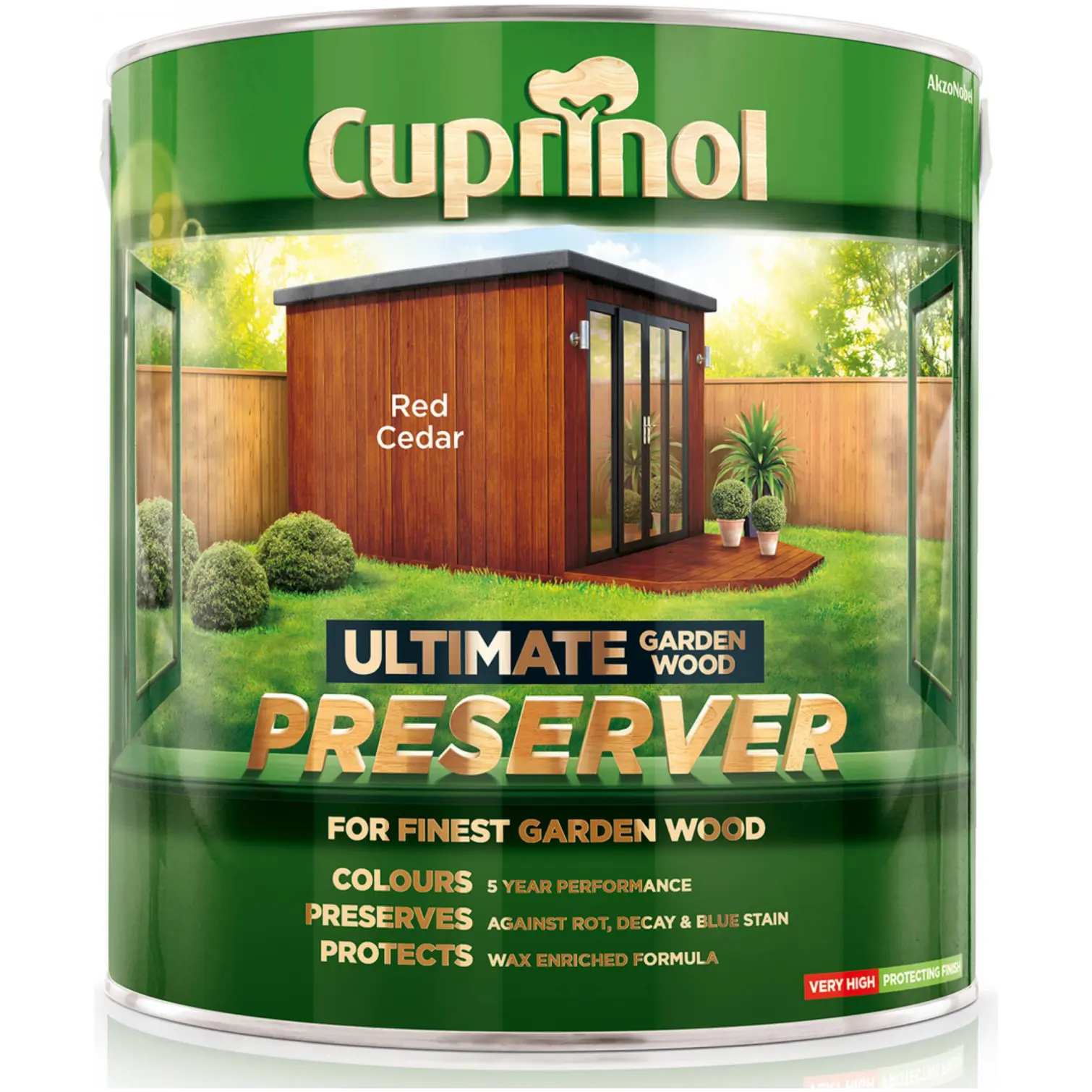 CUP0102 Cuprinol Ultimate Garden Wood Preserver Red Cedar 4Ltr