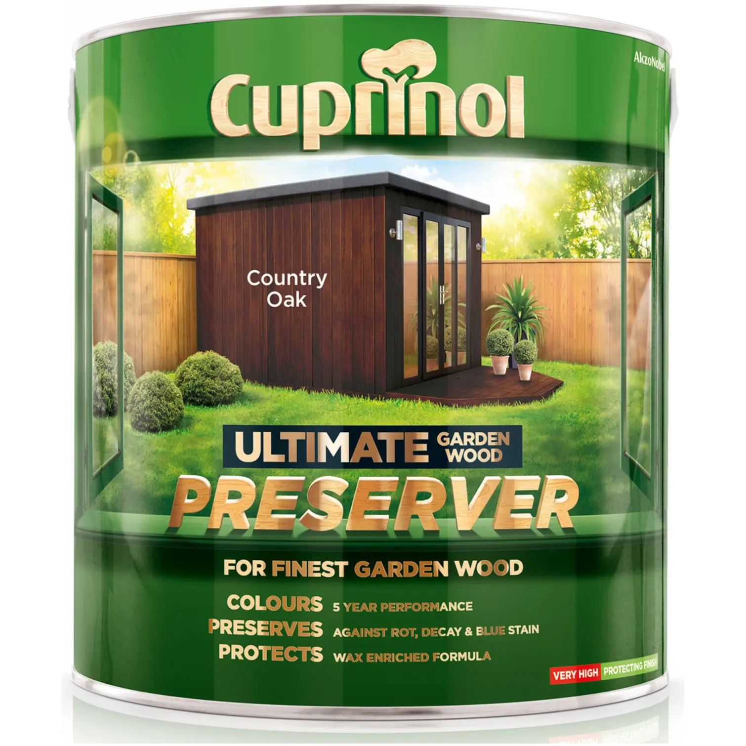 CUP0103 Cuprinol Ultimate Garden Wood Preserver Country Oak 4Ltr