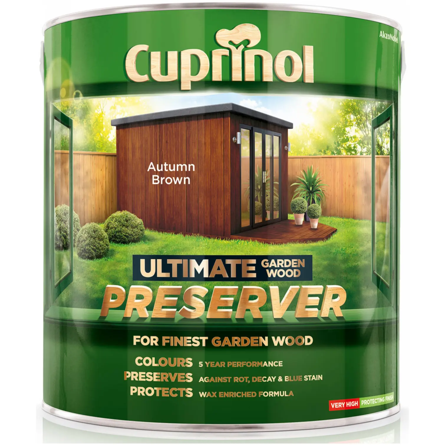 Cuprinol Ultimate Garden Wood Preserver Autum Brown 4Ltr