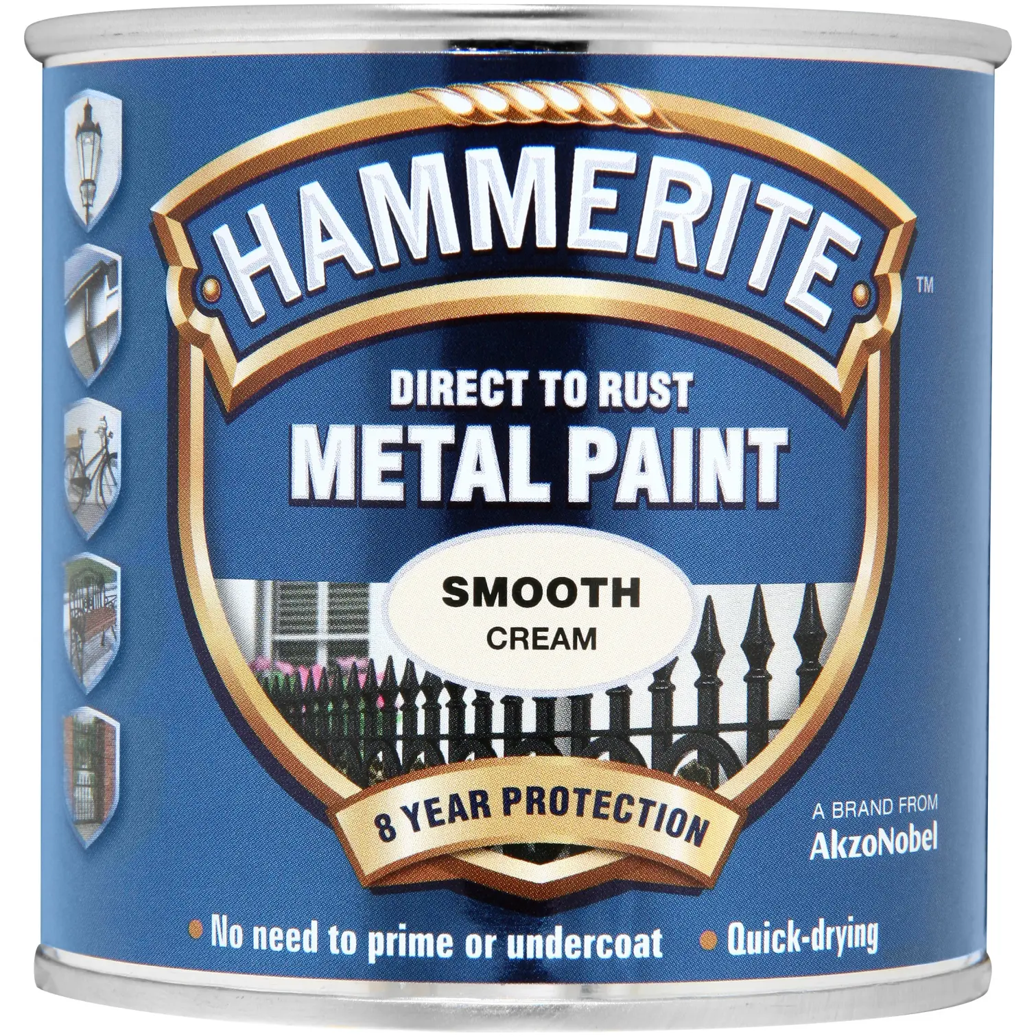 Hammerite Direct To Rust Metal Paint Smooth Cream 250ml
