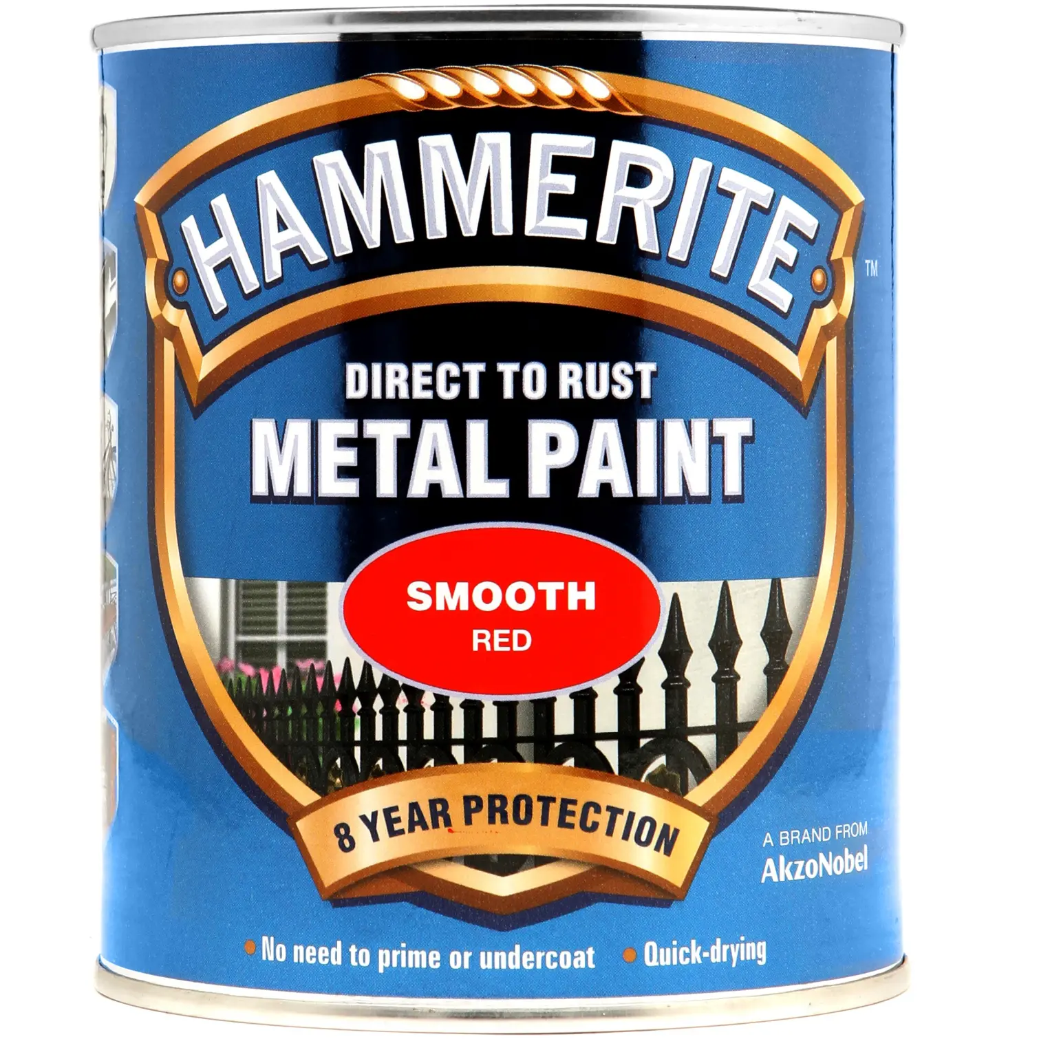 Hammerite Direct To Rust Metal Paint Smooth Red 750ml