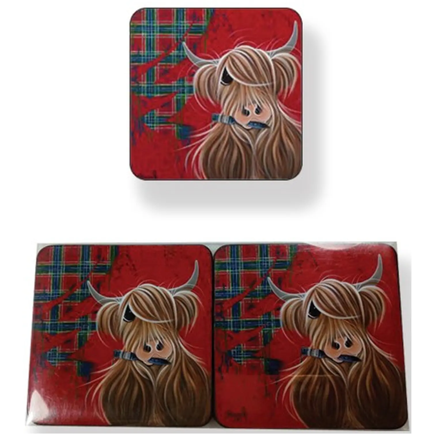 The McMoos Tartan Coaster Set of 6