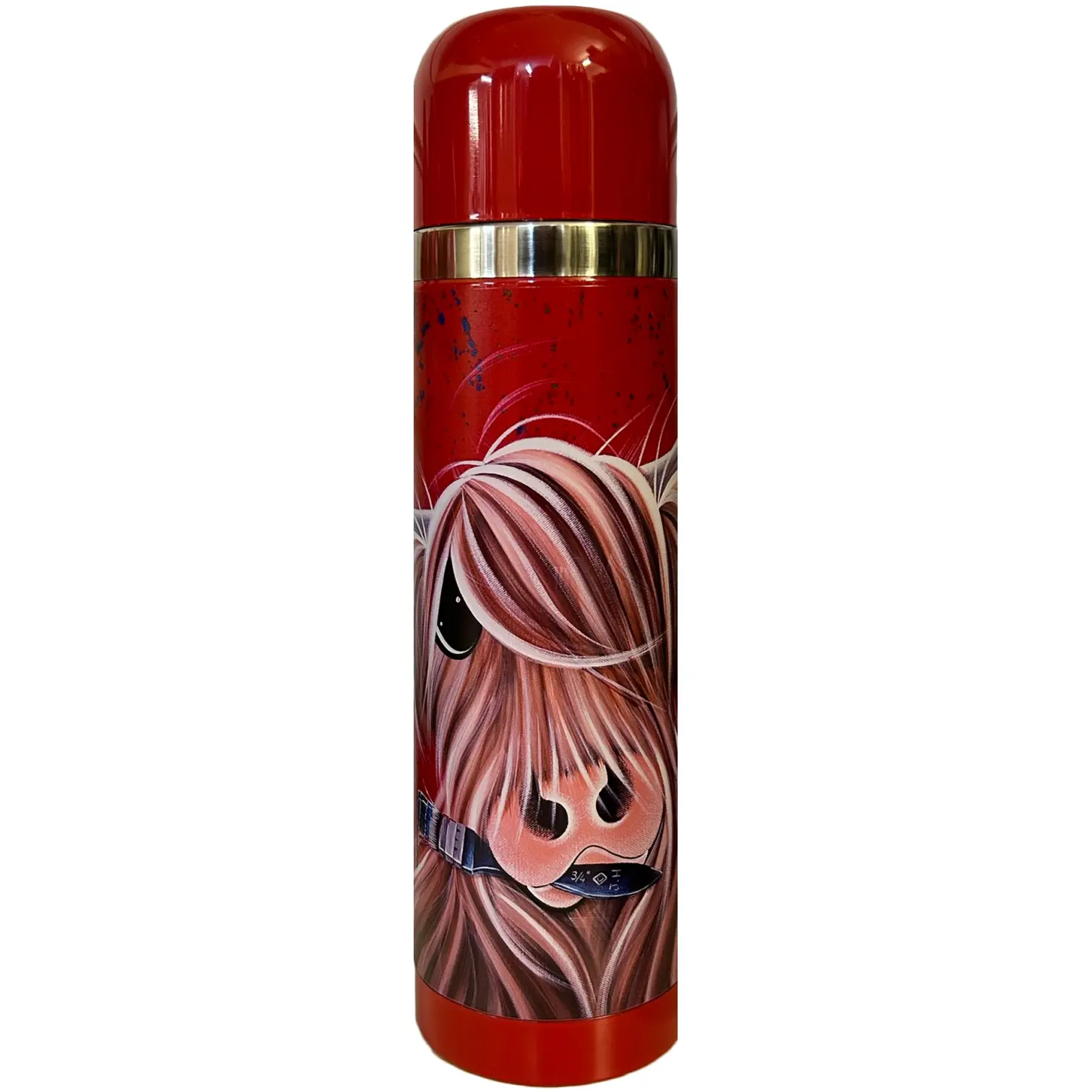 D&C Supplies McMoo Tartan Thermos Flask 500ml