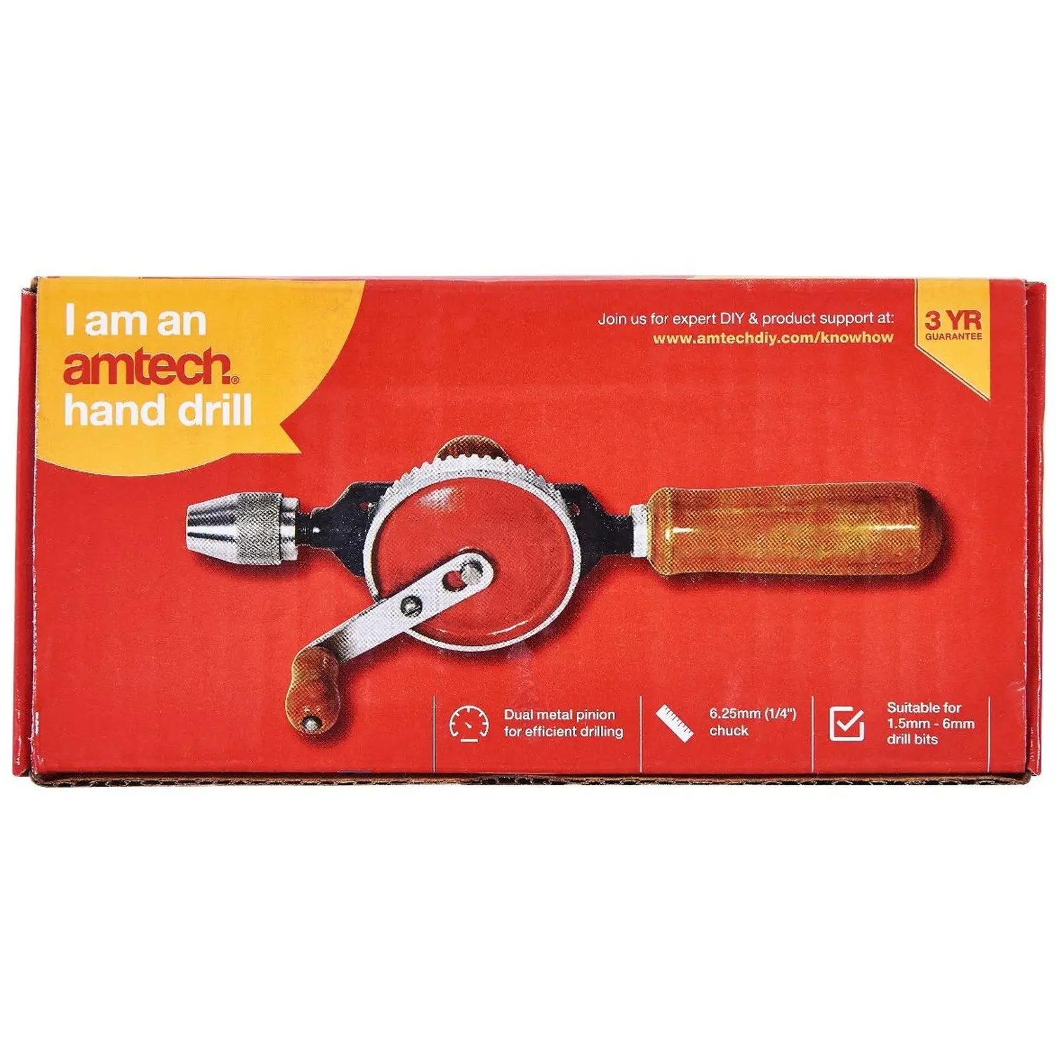 Amtech Hand Drill 6mm(1/4")