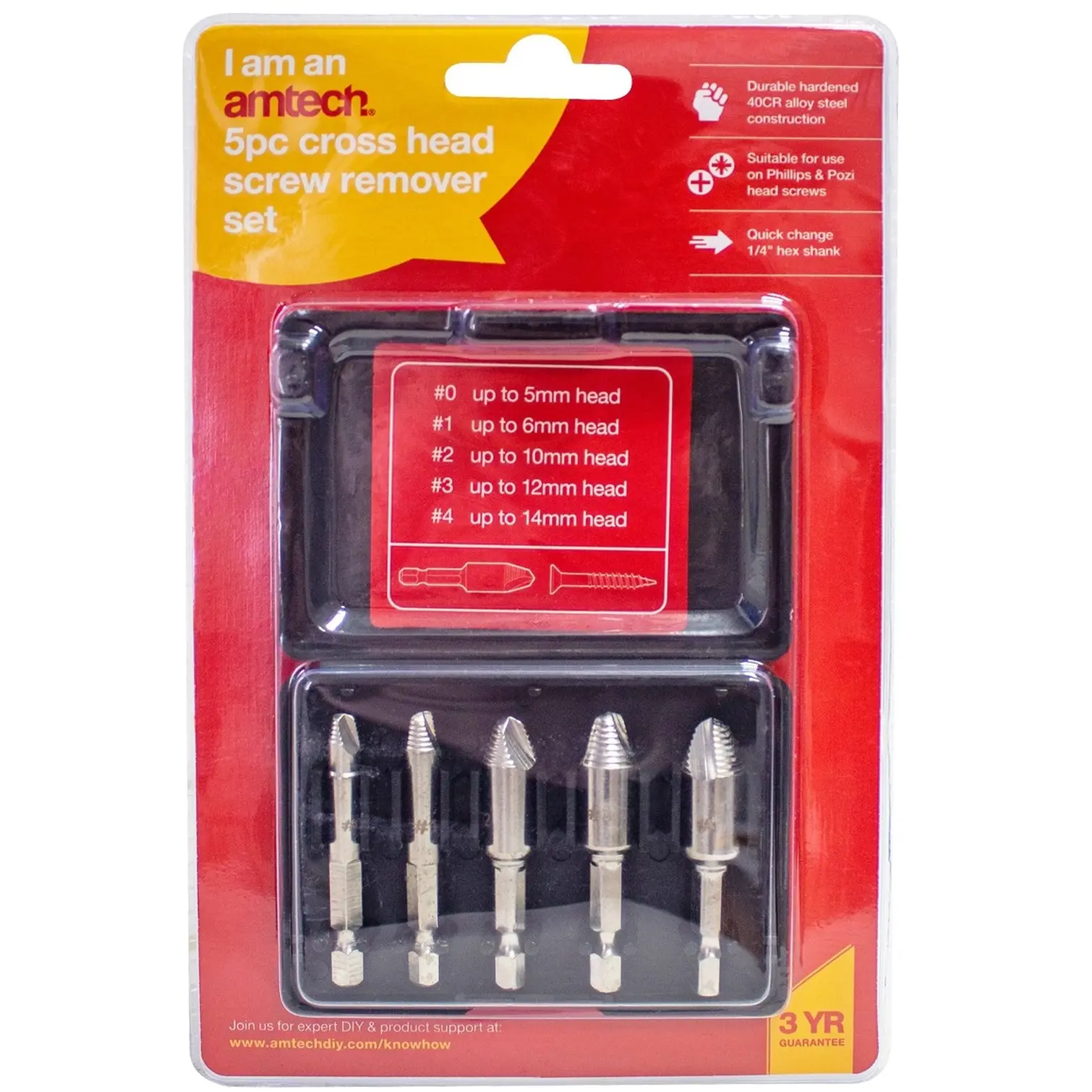 Amtech 5pc Screwdriver Remover Set