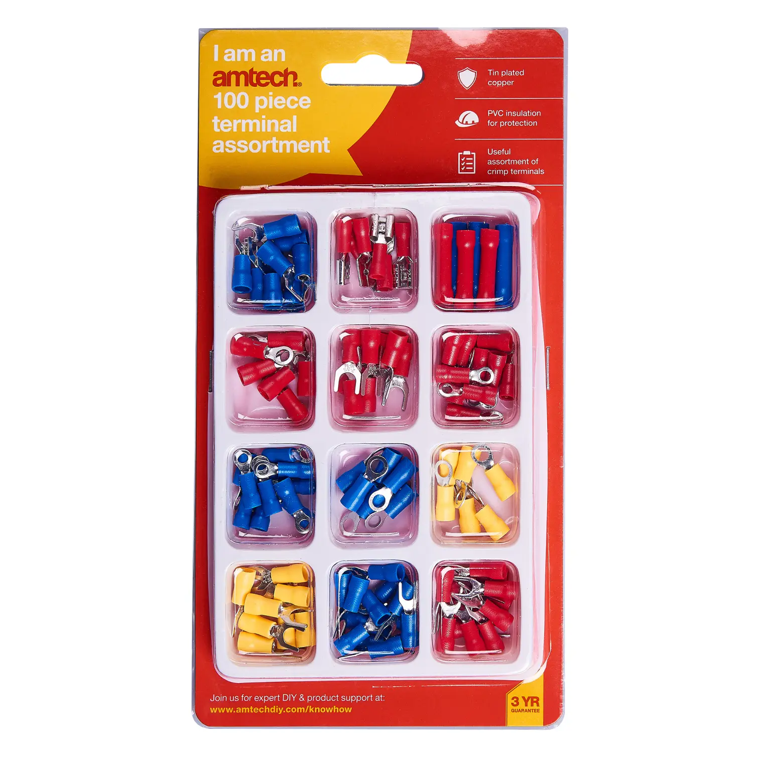 Amtech 100 Piece Terminal Assortment Set