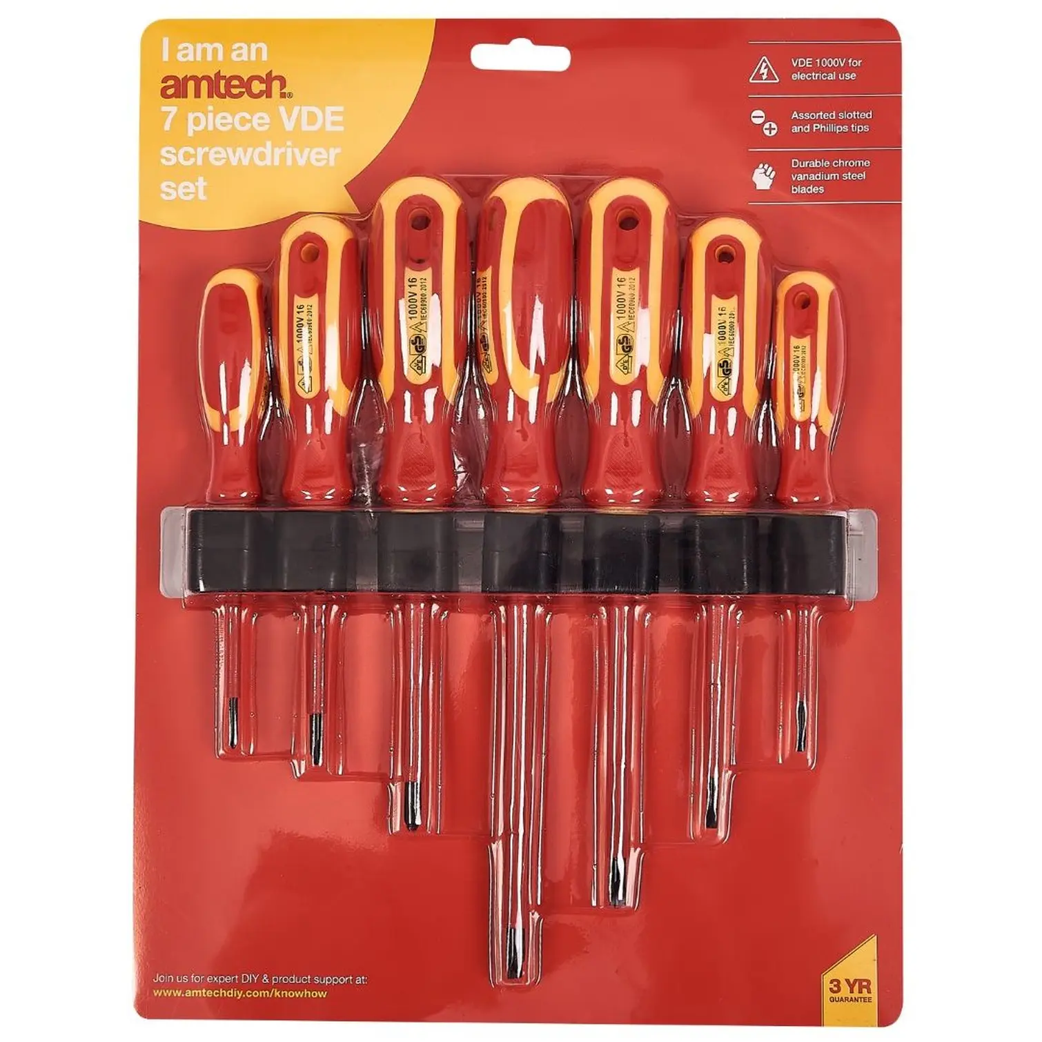 Am-Tech Insulated Screwdriver Set 7 Pieces