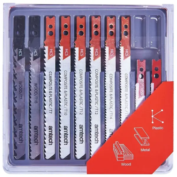 Am-Tech 10pce Jigsaw Blade Set