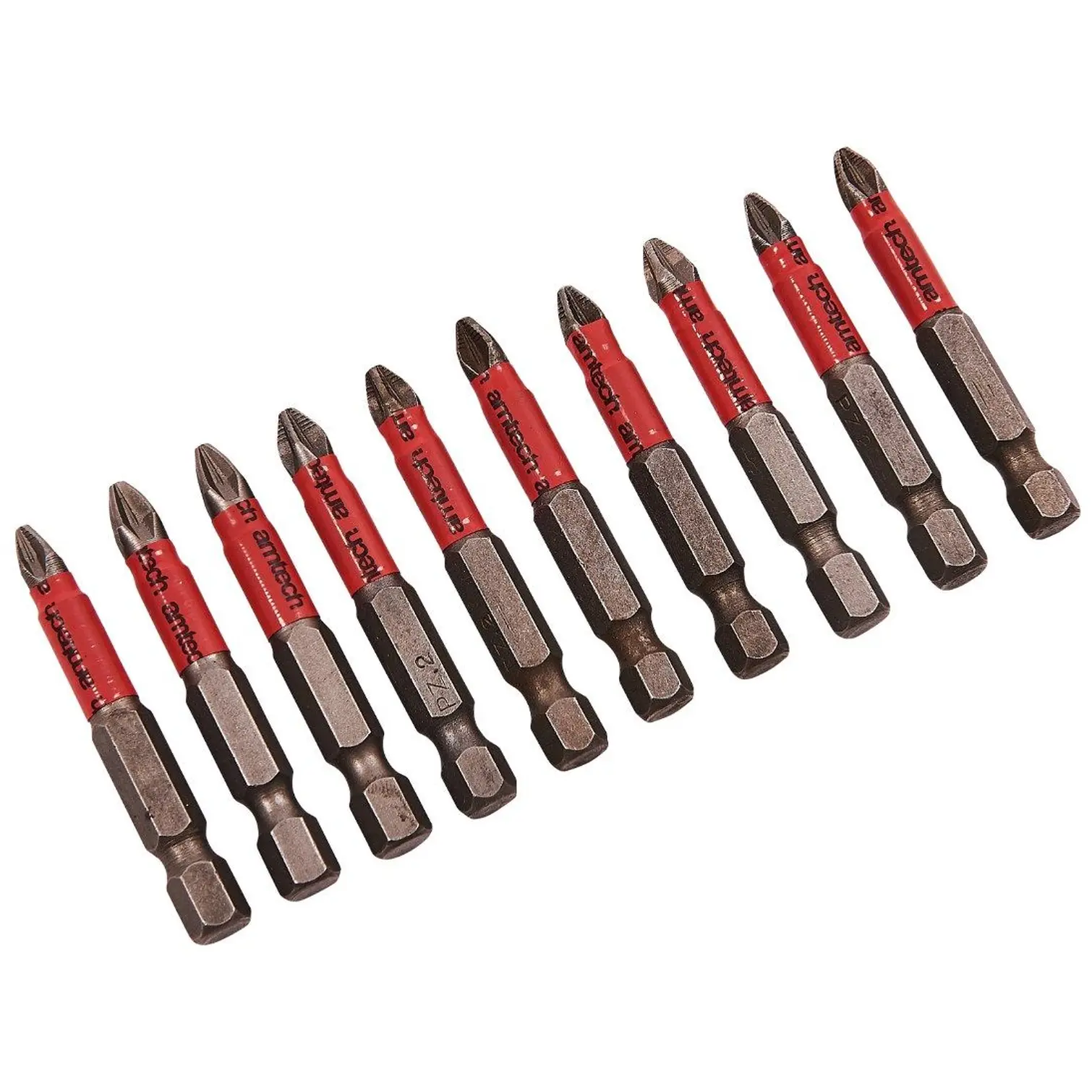 Am-Tech 10pc 50mm Non-Slip Bits