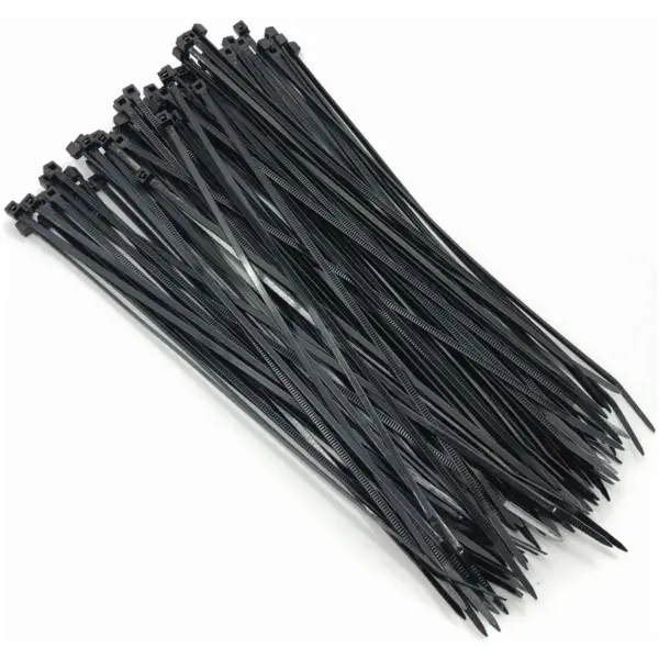 Am-Tech 2.5 X200mm Cable Ties Black  pk100