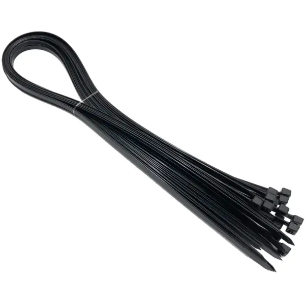 Am-Tech 1000x8.7mm Cable Ties Black pk15
