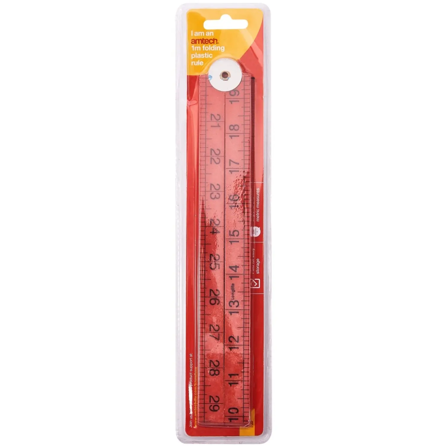 Am-Tech 100cm Folding Plastic Rule