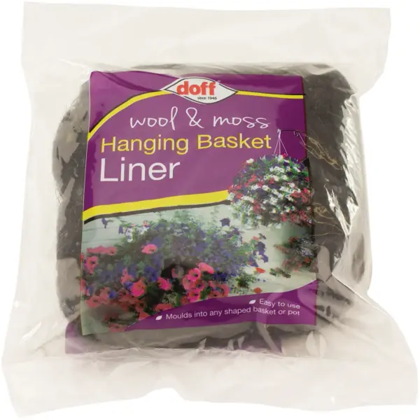 Doff Wool & Moss H/Basket Liner
