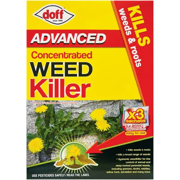 DOF0101 Doff Advanced Concentrated Weedkiller 3 Sachet