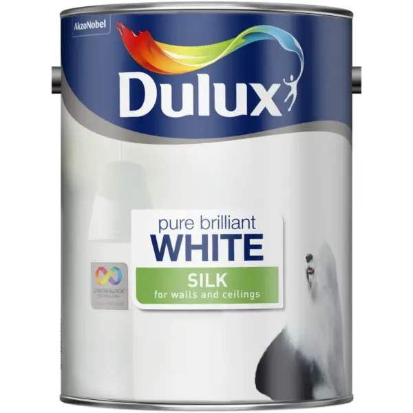 DUL0050 Dulux Silk Pure Brilliant White 5L