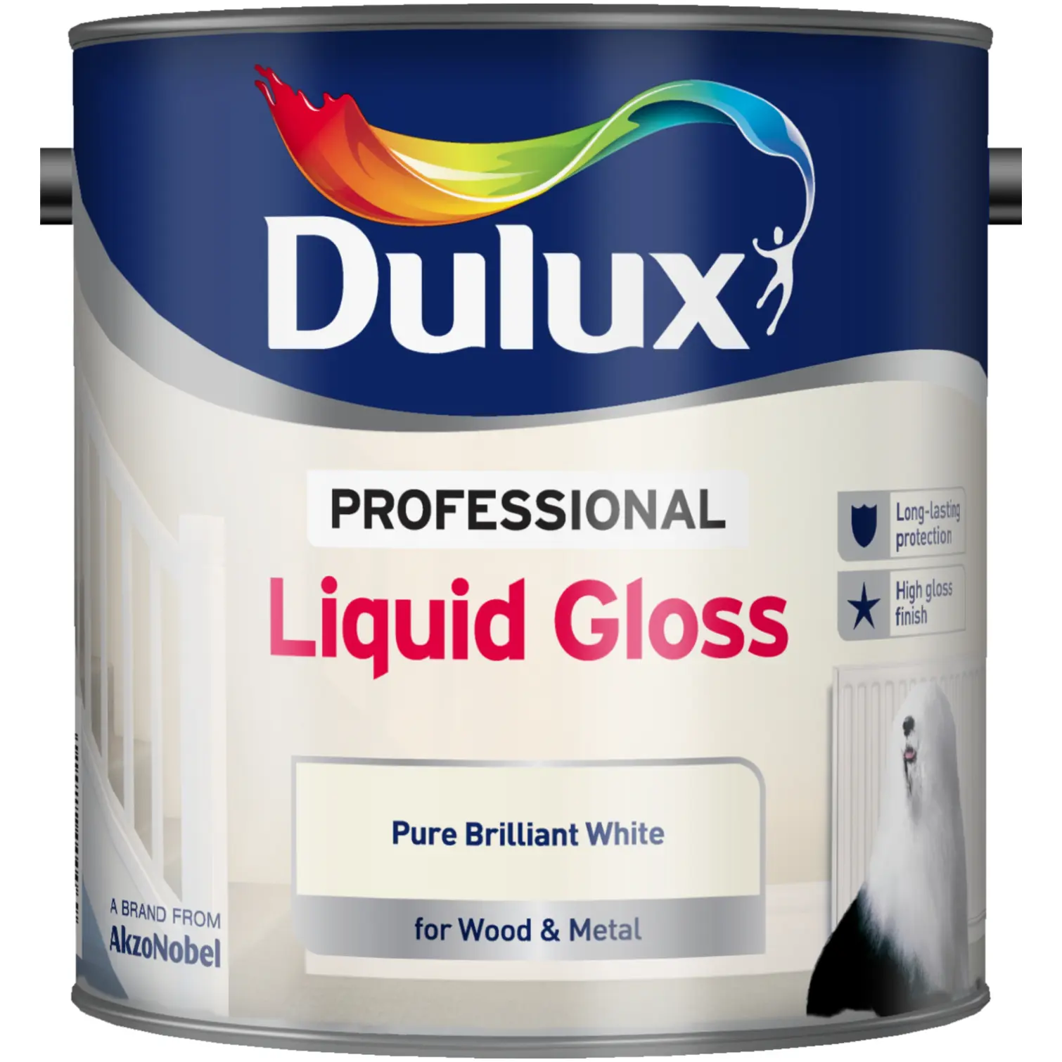 DUL0069 Dulux Professional Gloss Pure Brilliant White 2.5L