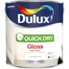 DUL0087 Dulux Quick Dry Water Based Gloss Pure Brilliant White 2.5L