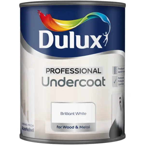 DUL0094 Dulux Undercoat Pure Brilliant White 750ml