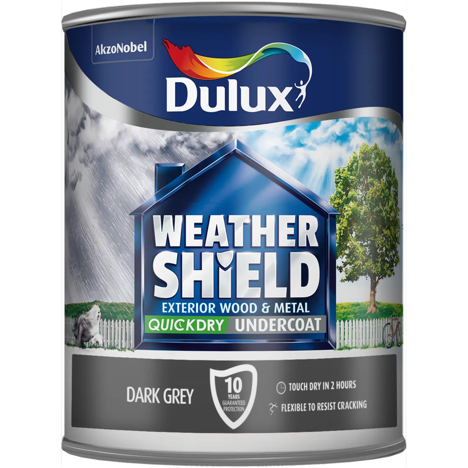 Dulux Weathershield Undercoat Dark Grey 750ml