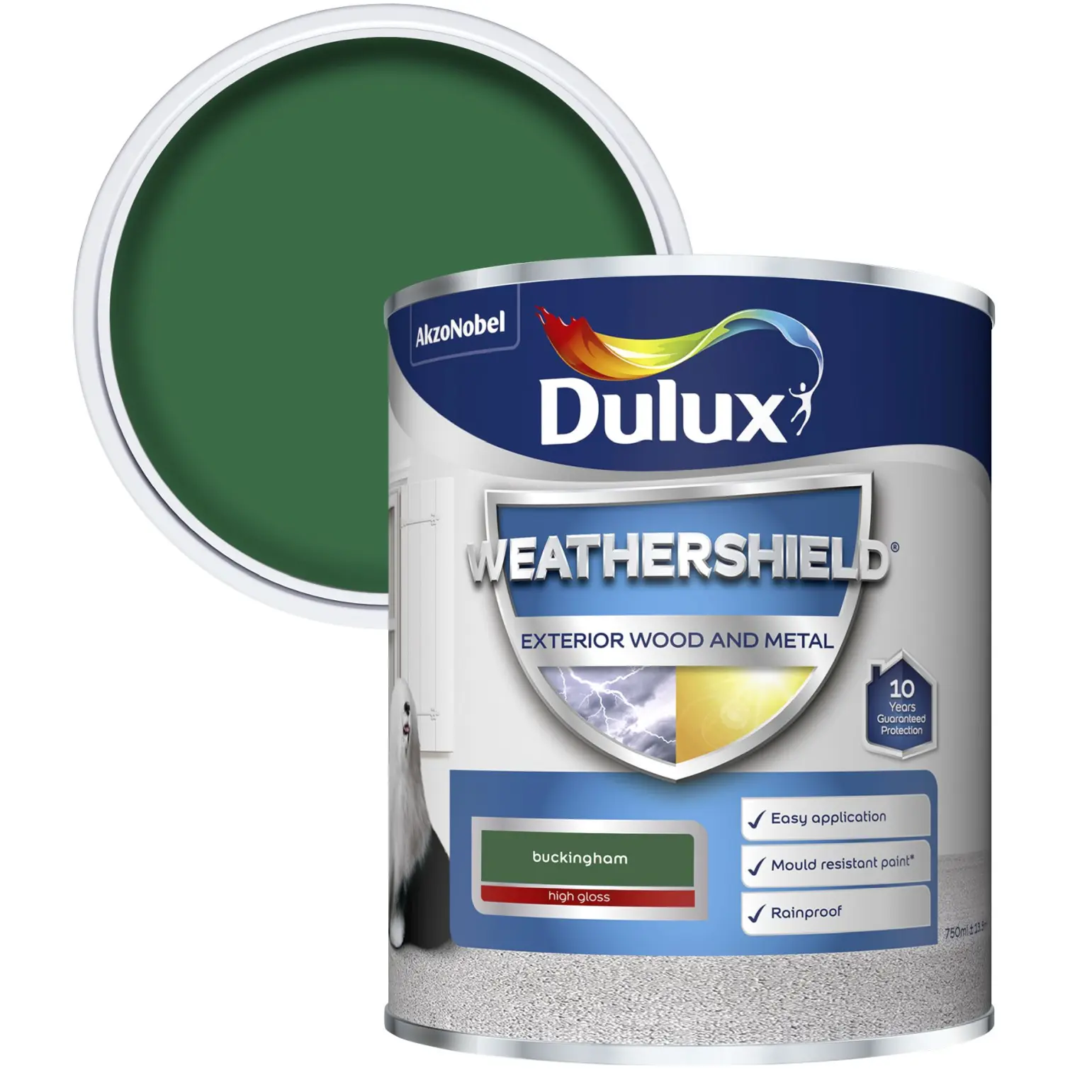 DUL0112_1 Dulux Weathershield Exterior Gloss Buckingham 750ml