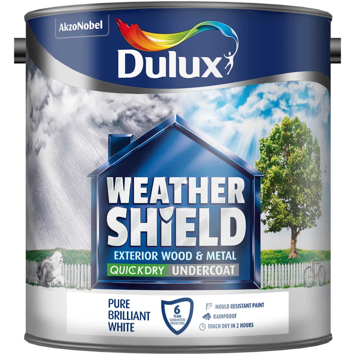 DUL0137 Dulux Weathershield Undercoat White 2.5L