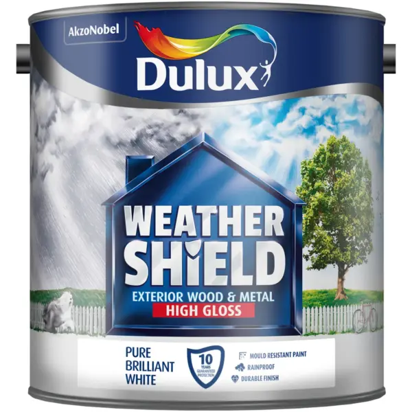 DUL0138 Dulux Weathershield Gloss White 2.5L