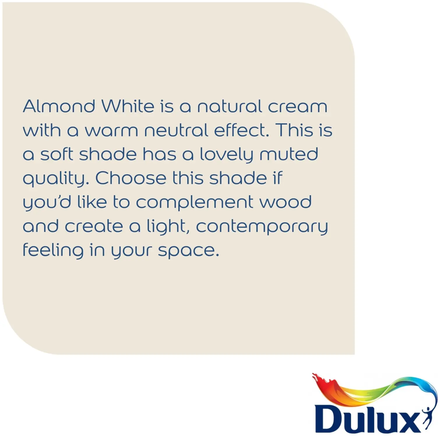 Dulux Matt Almond White 2.5L