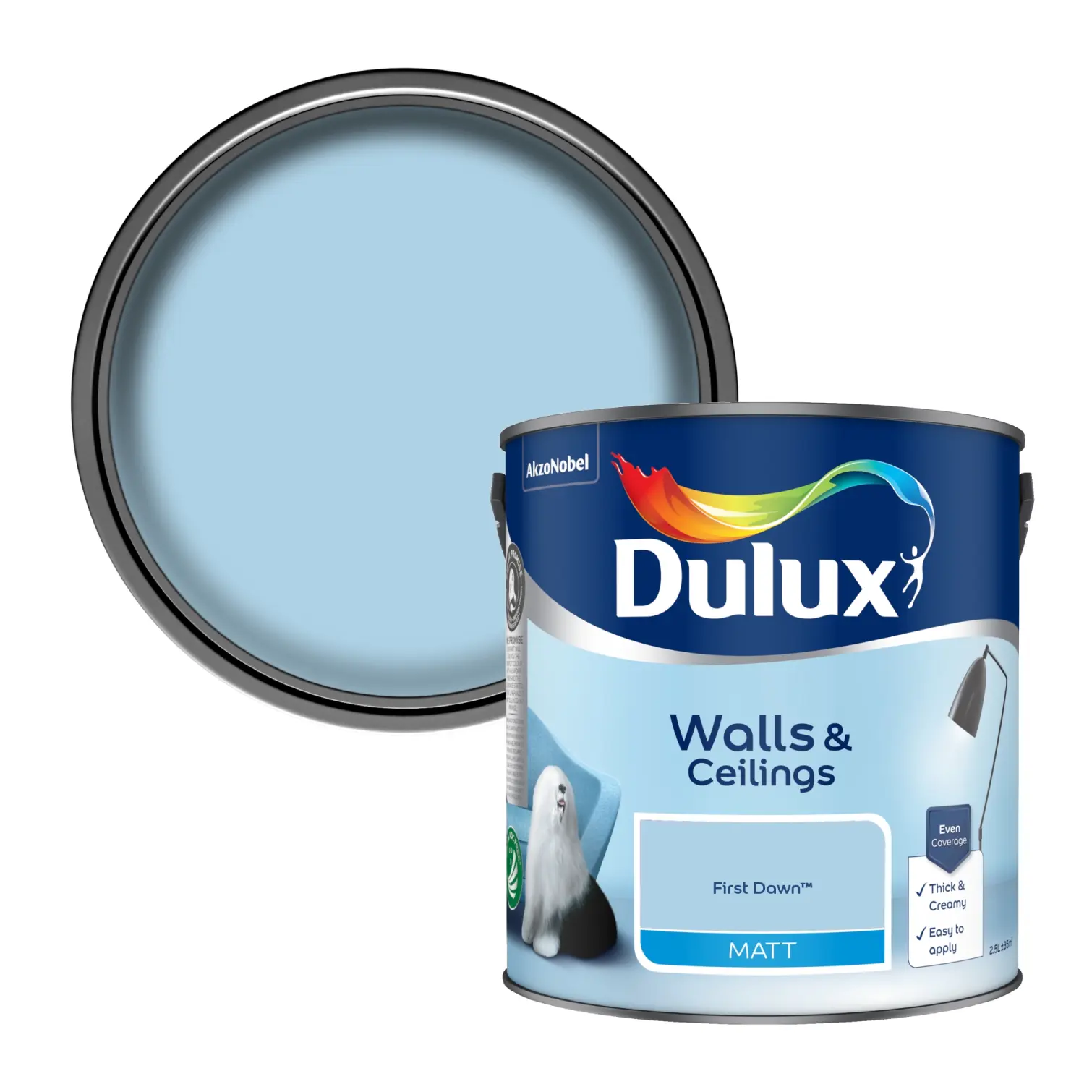 DUL0169_1 Dulux Matt First Dawn 2.5L