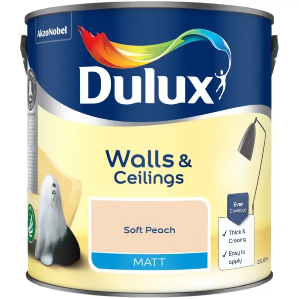 Dulux Matt Soft Peach 2.5L