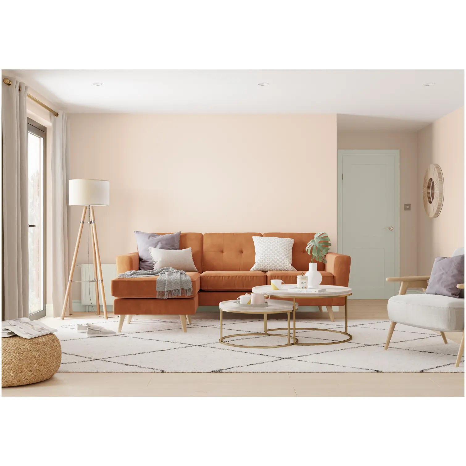 DUL0200_5 Dulux Matt Soft Peach 2.5L