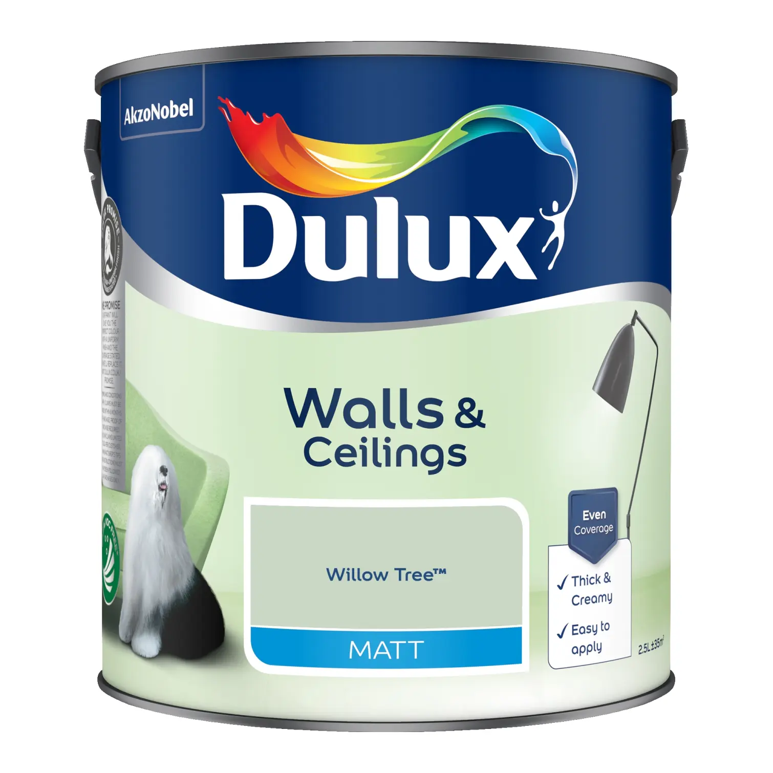 DUL0210 Dulux Matt Willow Tree 2.5L
