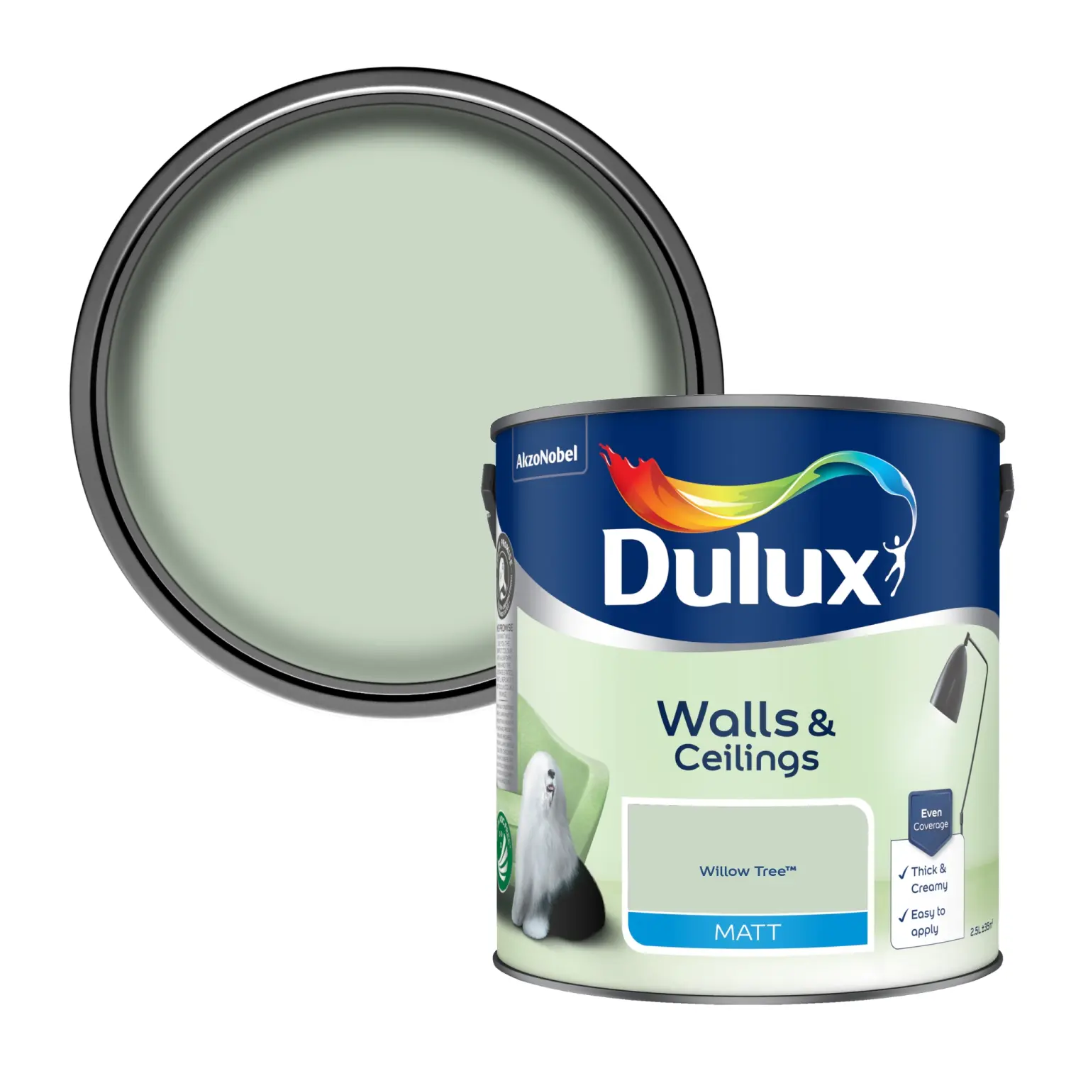 DUL0210_1 Dulux Matt Willow Tree 2.5L