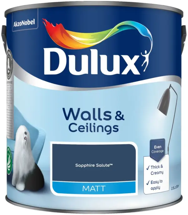Dulux Matt Sapphire Salute 2.5L
