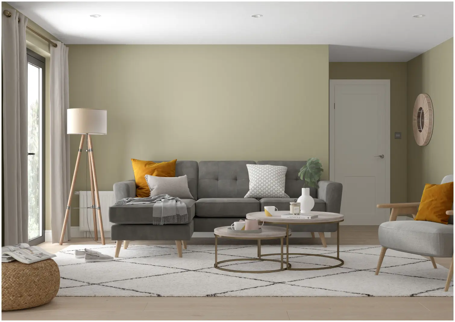 DUL0271_6 Dulux Matt Overtly Olive 2.5L