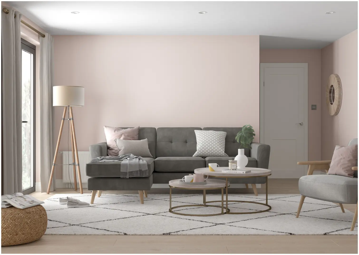 DUL0272_4 Dulux Matt Blush Pink 2.5L