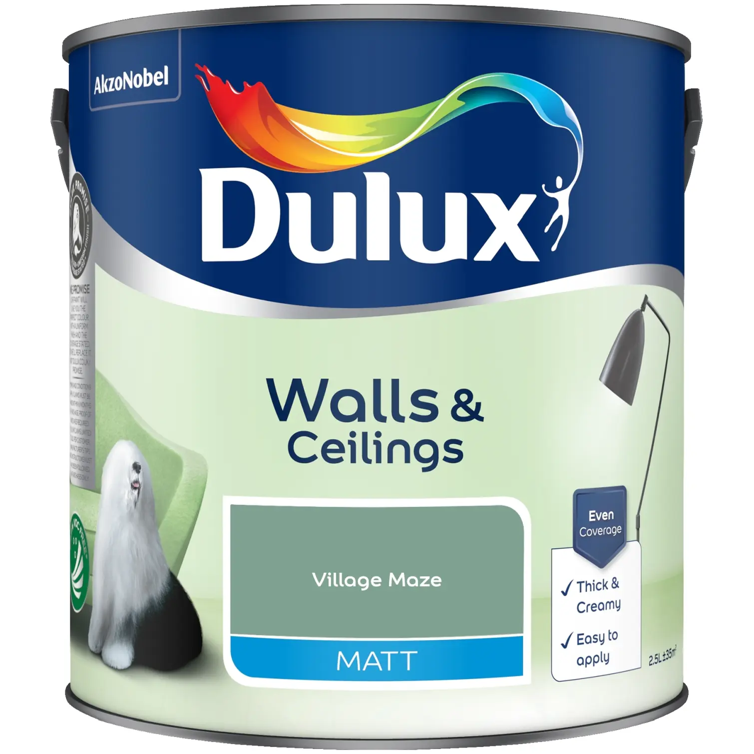 DUL0292 Dulux 2.5Ltr Matt Village Maze