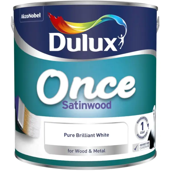 DUL0319 Dulux Once Satinwood White 2.5L