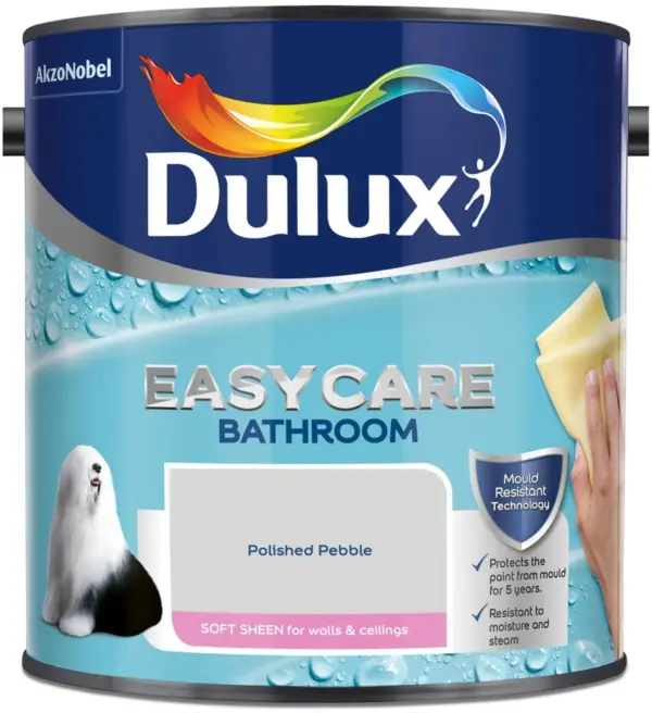 DUL0388 Dulux Bathroom Polish Pebble 2.5L