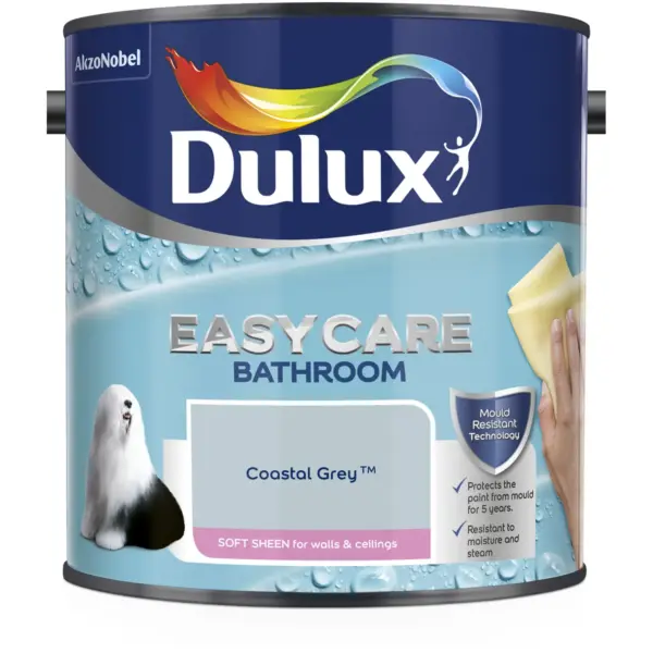 DUL0389 Dulux Bathroom Costal Grey 2.5L