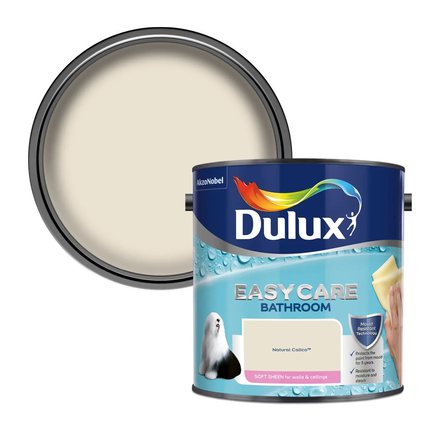 Dulux Easycare Bathroom Natural Calico 2.5L