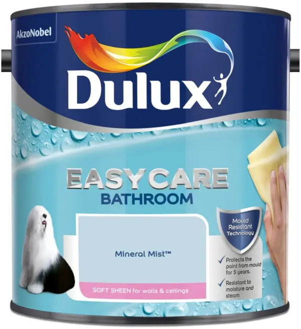 DUL0394 Dulux Easycare Bathroom Mineral Mist 2.5L