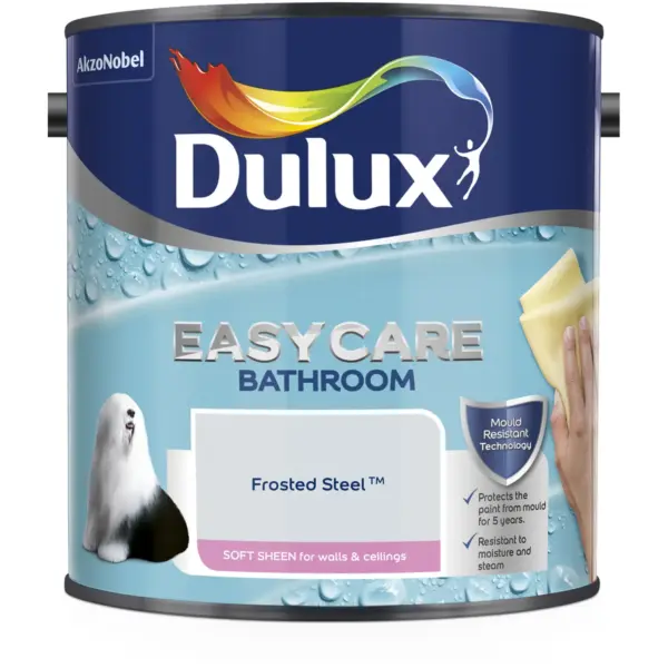 Dulux Easycare Bathroom Frosted Steel 2.5L