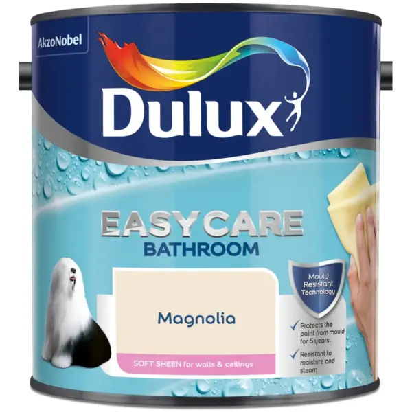 DUL0414 Dulux Easycare Bathroom Magnolia 2.5L