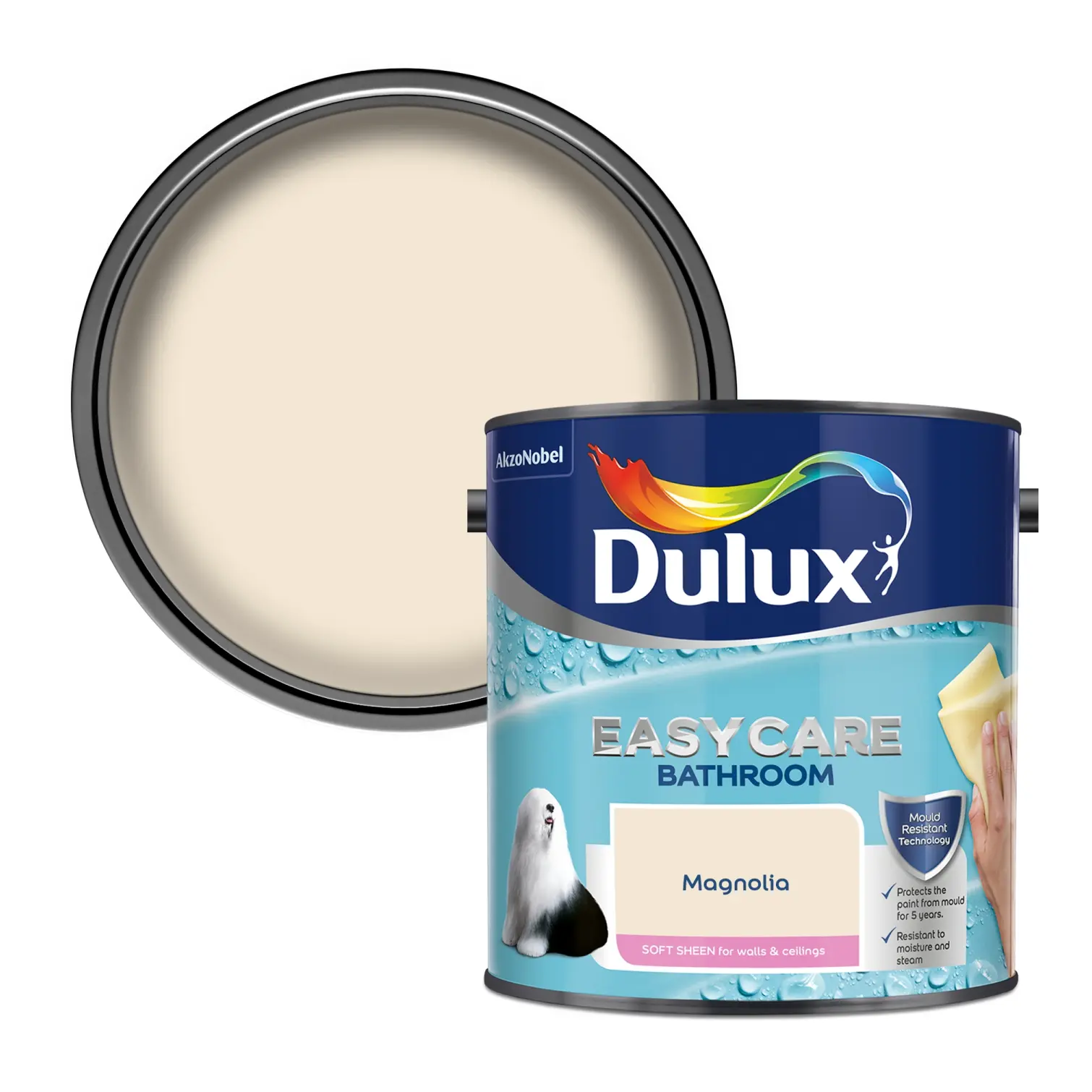 Dulux Easycare Bathroom Magnolia 2.5L