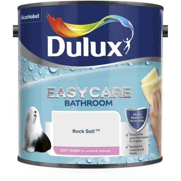 DUL0416 Dulux Easycare Bathroom Rock Salt 2.5L