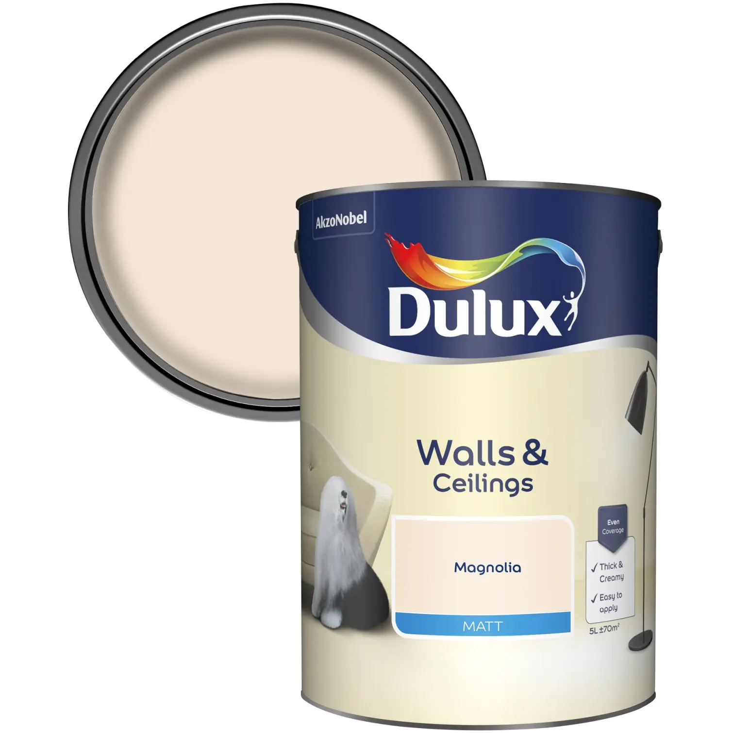 DUL0650_1 Dulux Matt Magnolia 5L