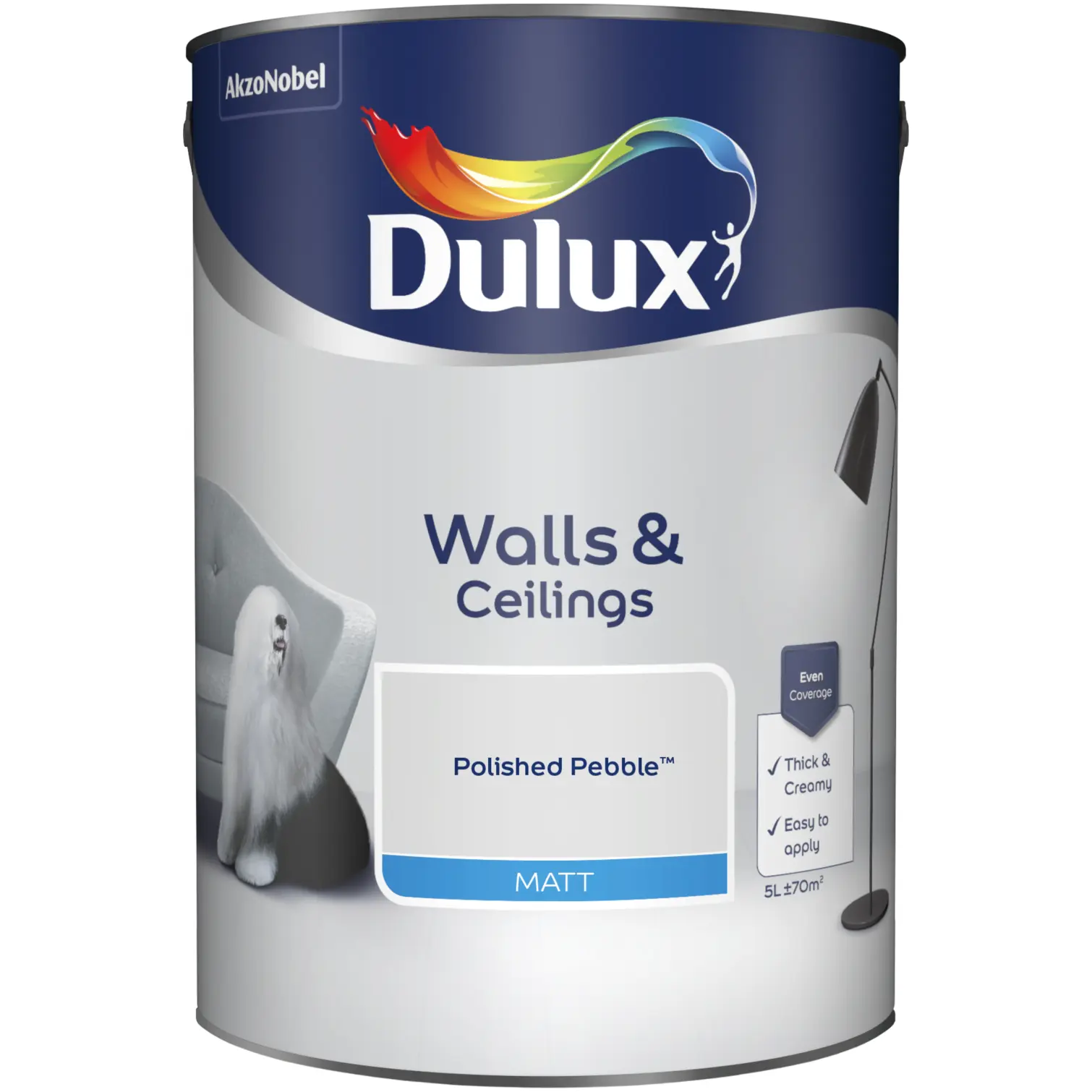 Dulux Matt Polish Pebble 5L