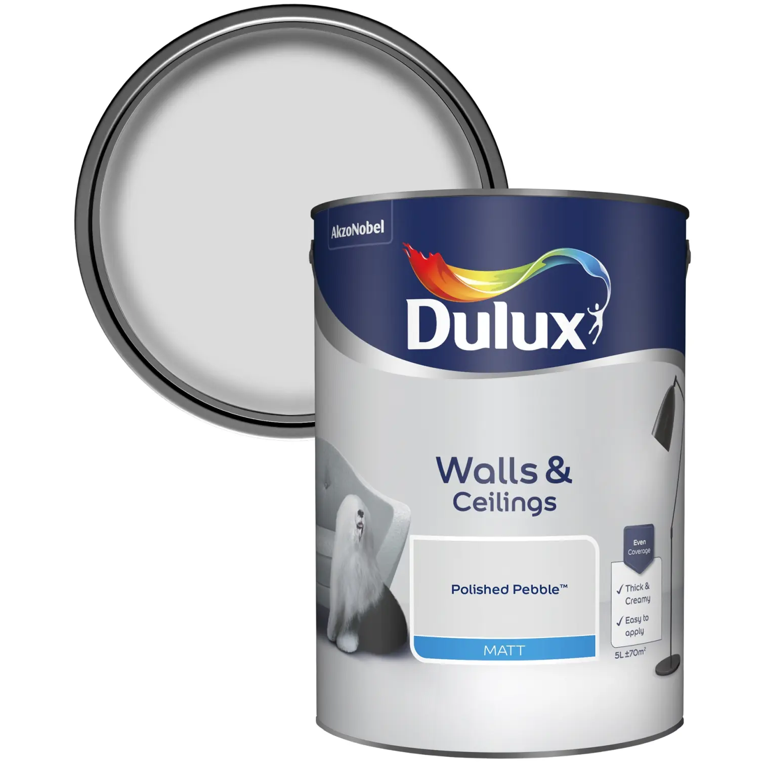 Dulux Matt Polish Pebble 5L